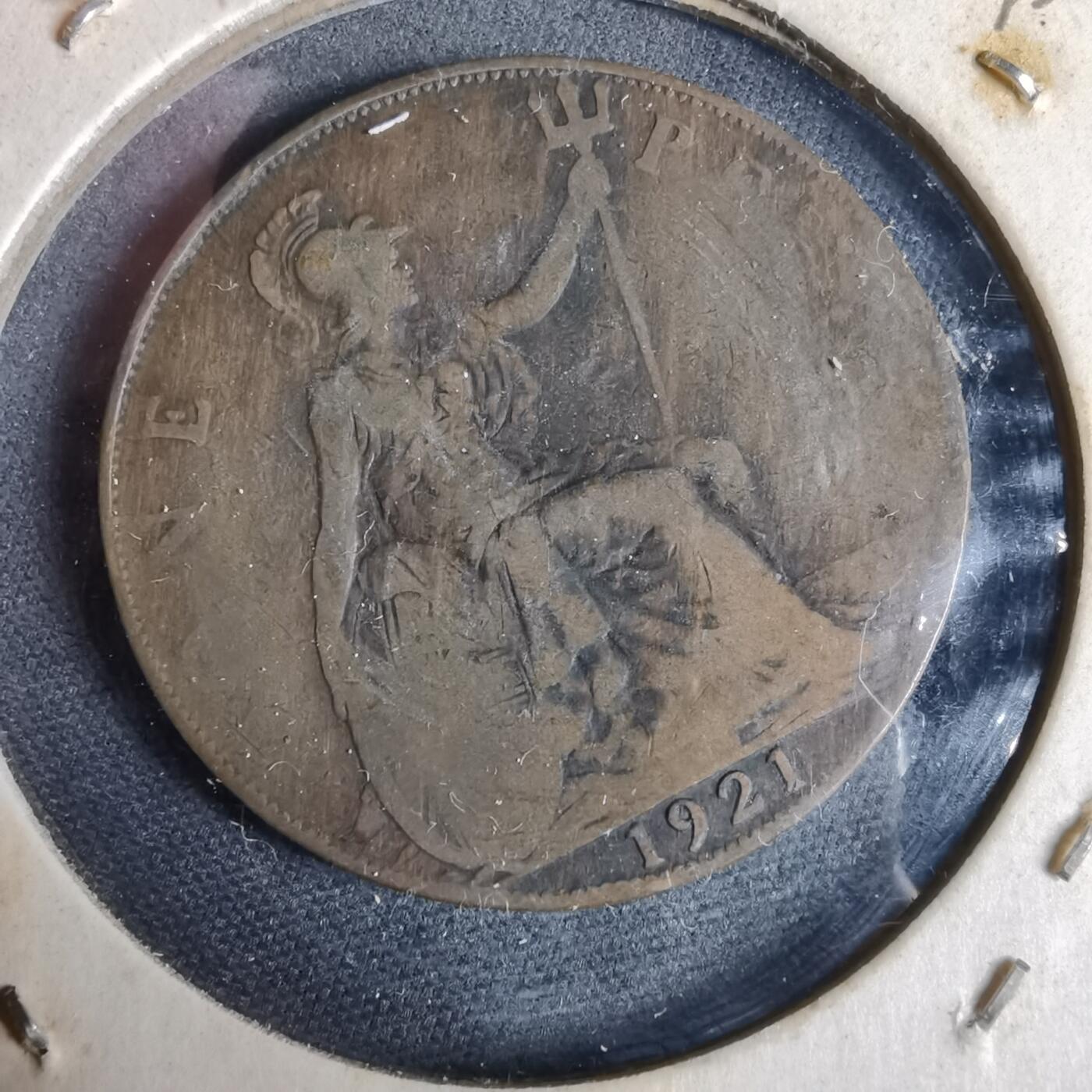 沼泽如烟--第925场 英国1921年1便士