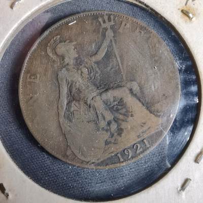 沼泽如烟--第925场 - 英国1921年1便士