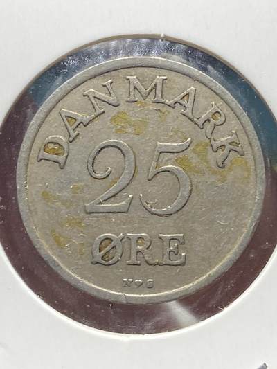 2025年第一百三十四场(总第一百六十场）外国好品纸夹散币场(免佣金) - 丹麦🇩🇰1949年25欧尔(弗雷德里克九世第一版早期年份，N; S版)