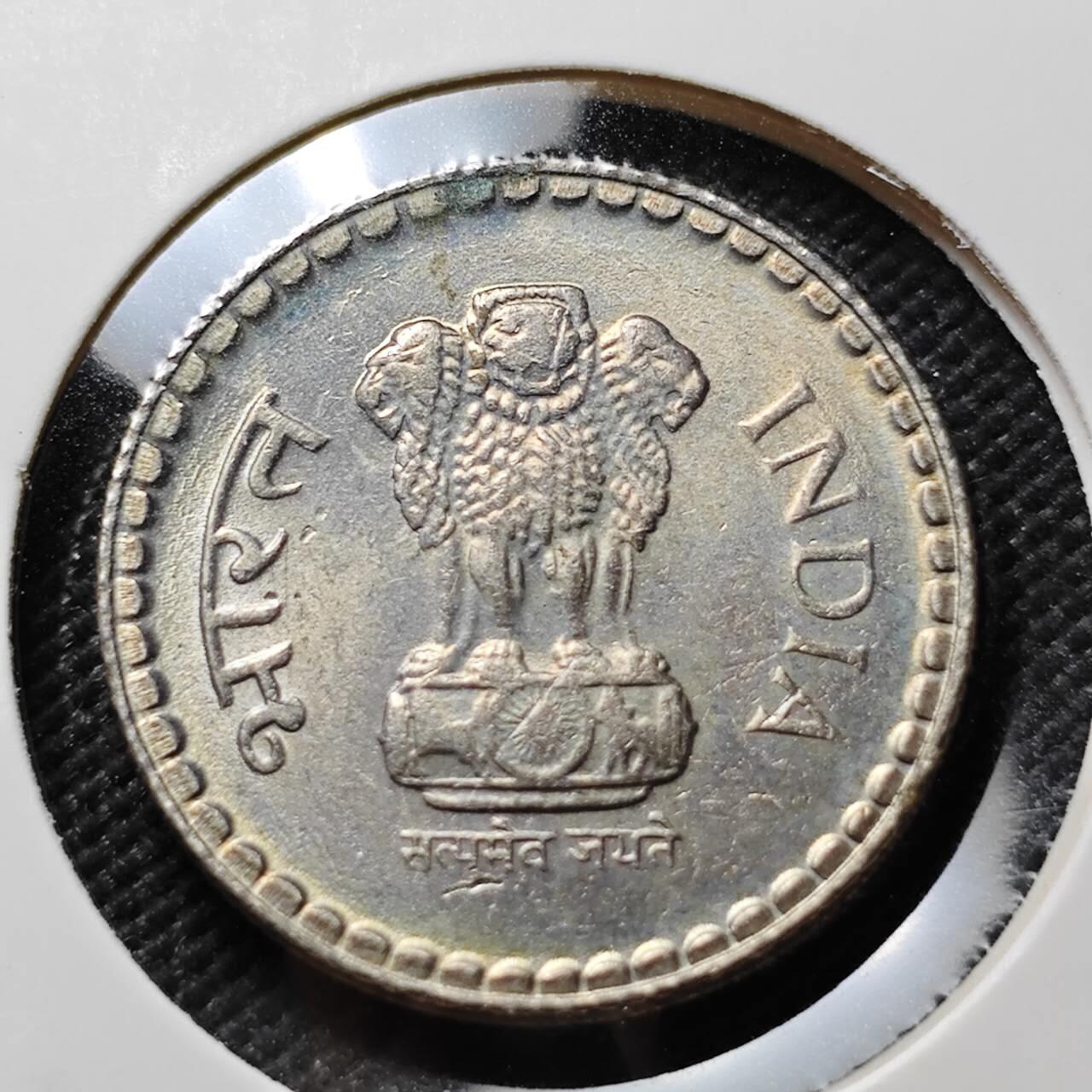 KK钱币收藏小铺 第376期  2月预留时间 周末发货  1999印度5卢比 安全边好品