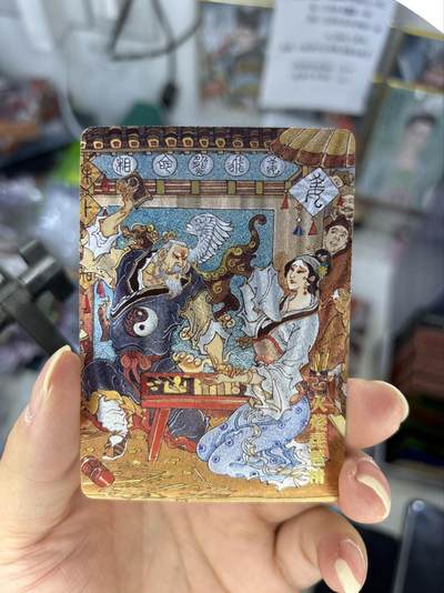 喜灰玩卡首拍第一期免佣金 - 超级梦天命封神特卡陈岱青老师绘限编卡姜子牙火烧琵琶精