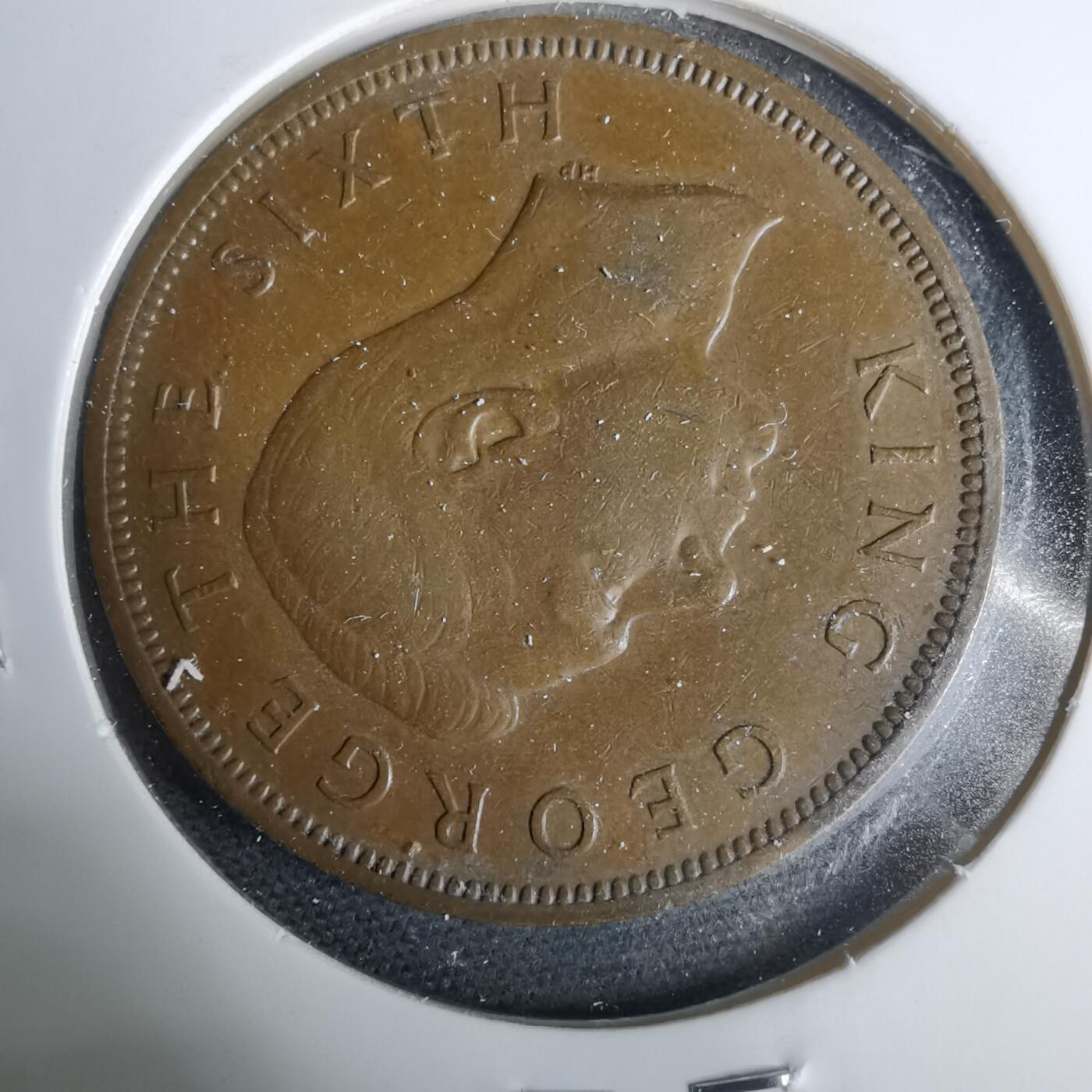 沼泽如烟--第925场 新西兰1952年一便士