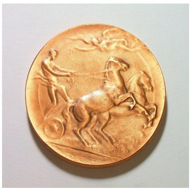 纪念1920年安特卫普奥运会 高浮雕精制大铜章 40MM