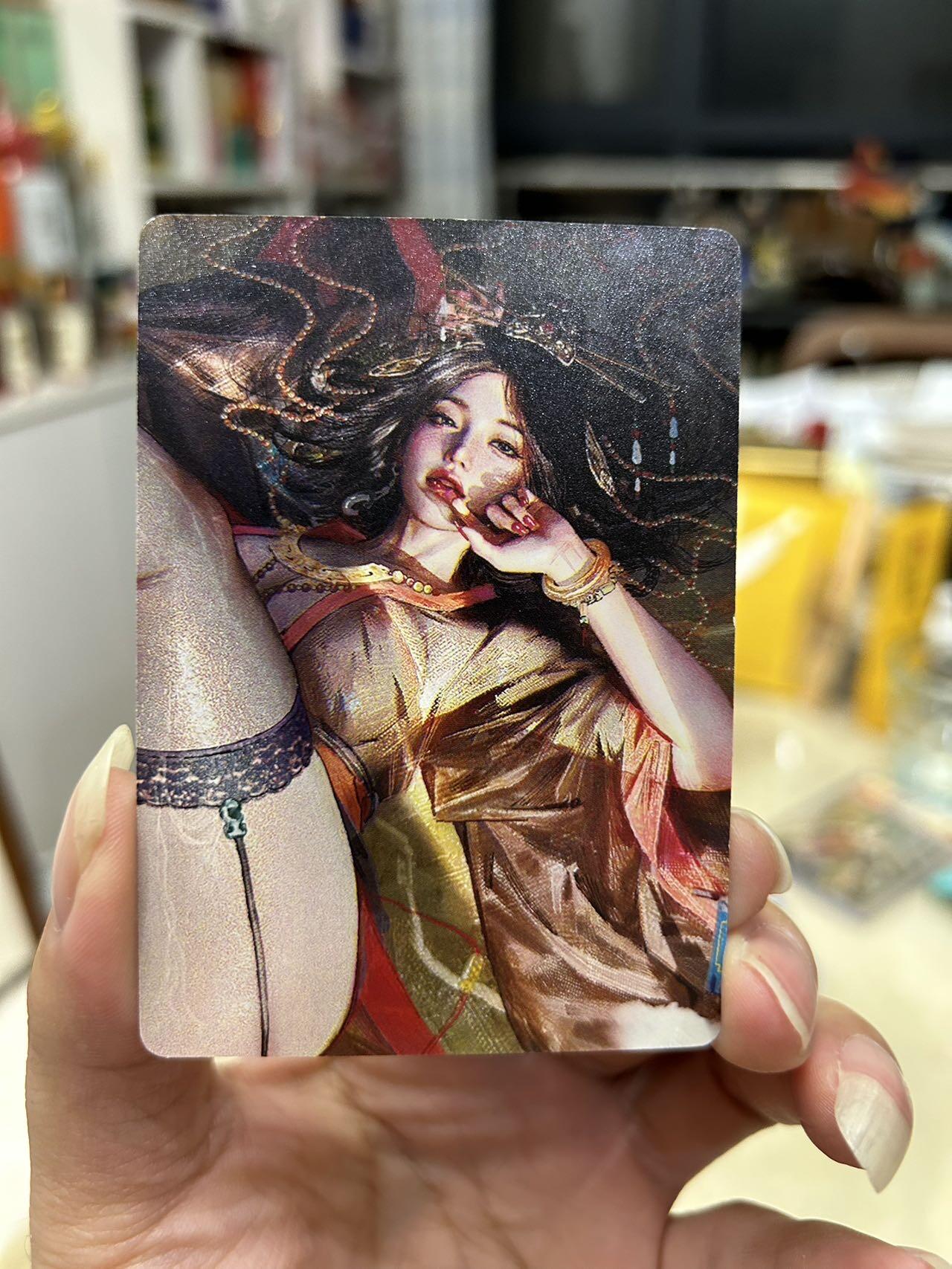 喜灰玩卡首拍第一期免佣金 燎原炎卡ST-Brush刷子老师大头卡一套三张精雕普卡