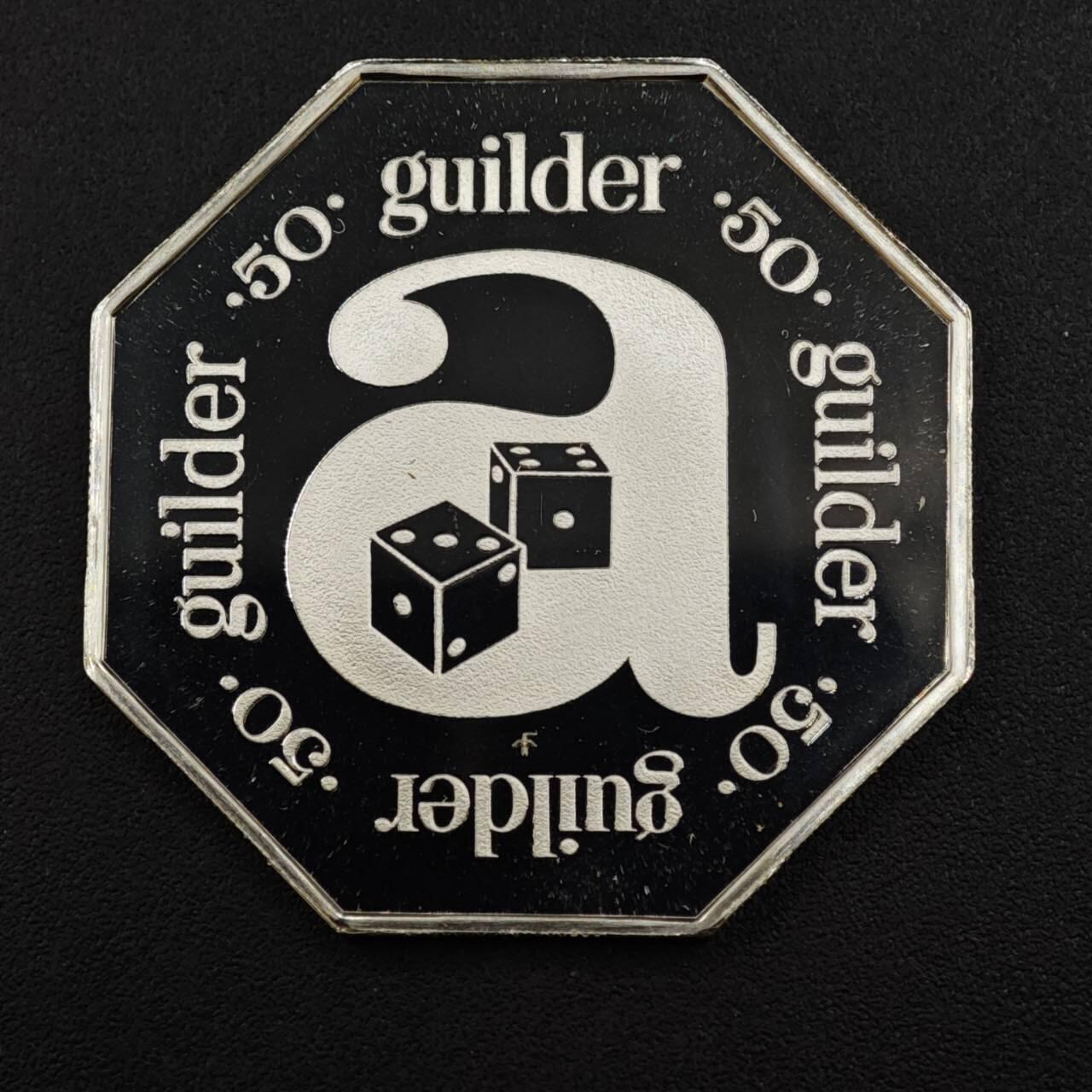 【淘币小摊】实时拍第八百二十二拍   银币套币场   满百包邮可预留二周 每周一统一发货   阿鲁巴50盾银代币925银重14.6克银价179