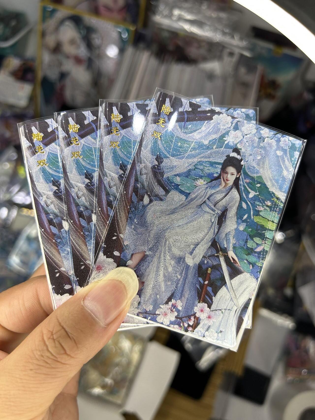 喜灰玩卡首拍第一期免佣金 桔梗神凰百剑行三渐变加人体艺术卡共四张