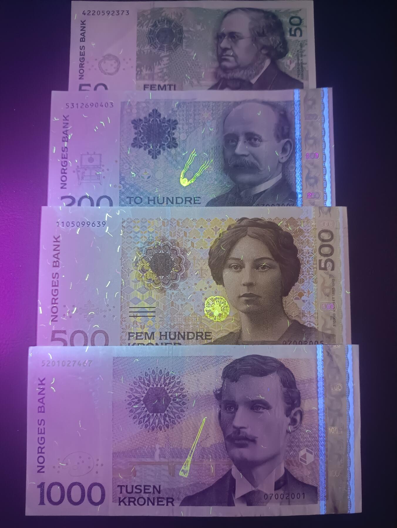 2025十二月第二期，总207期 挪威套钞批量四张流通品相