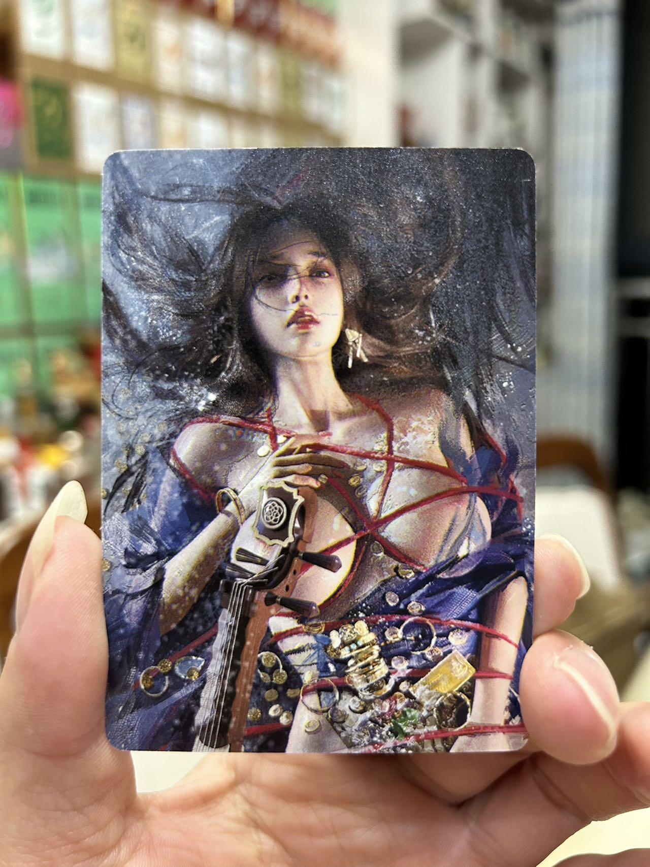 喜灰玩卡首拍第一期免佣金 燎原炎卡ST-Brush刷子老师大头卡一套三张精雕普卡