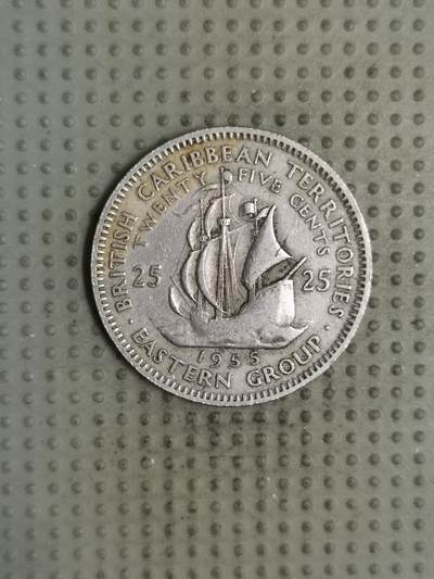 2025年第135场各国散币拍卖（总第135场） - 东加勒比1955年25分
