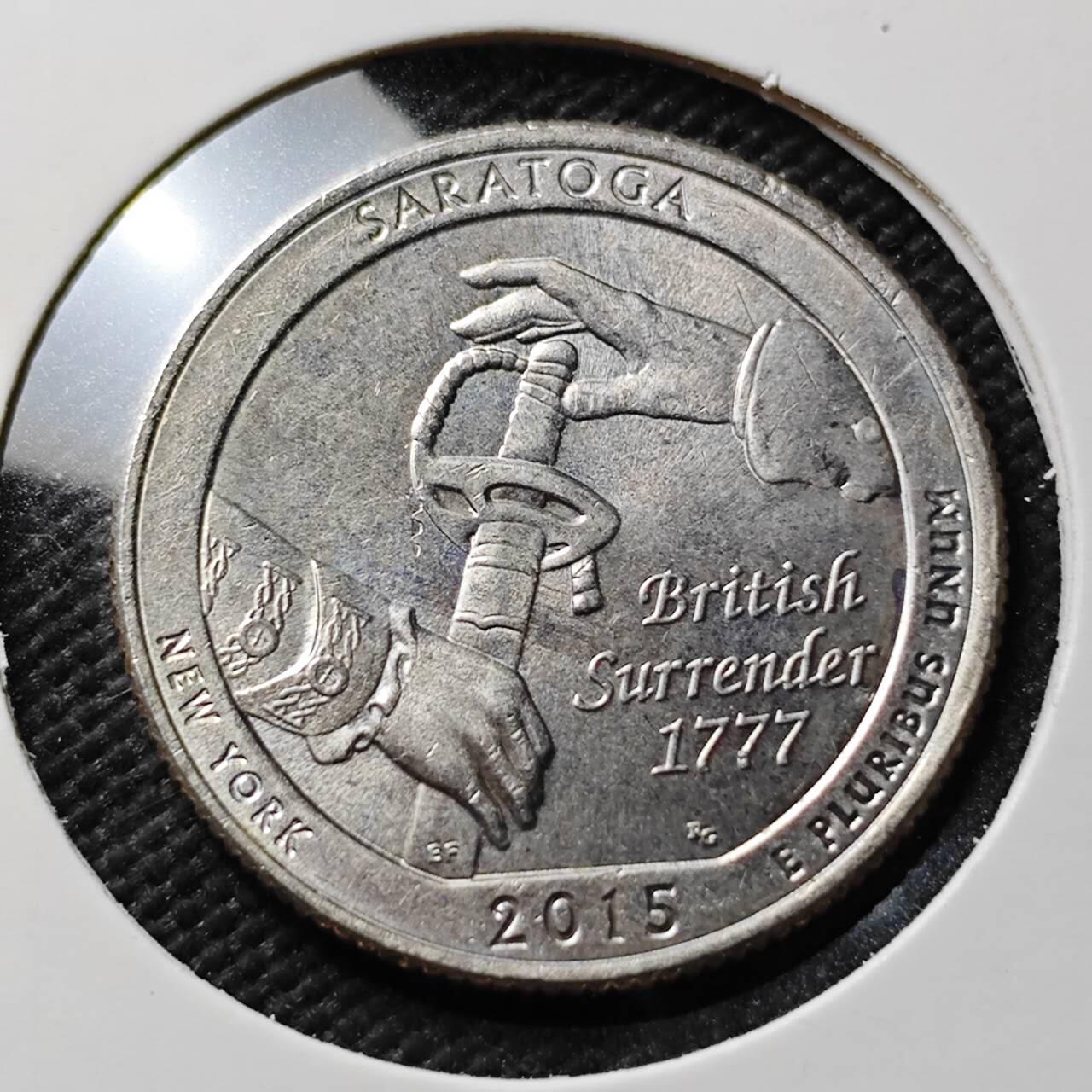 KK钱币收藏小铺 第376期  2月预留时间 周末发货  2015美国25分纪念币 好品