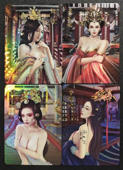 天玑星卡拍第147期《12.8周一截拍》持续收拍收评中 满赠卡需备注 - 宁缺卡牌 四大艳后 甄姬 萧美娘 夏姬 李祖娥 彩闪