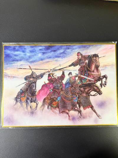 NO.17 好又多金牌大场，新店点关注不迷路！每周一站式配齐，方便凑单！（周6晚8点截拍，卖家送拍0抽成！） - 山河潮玩 侠哥 三英战吕布 A4色纸大卡