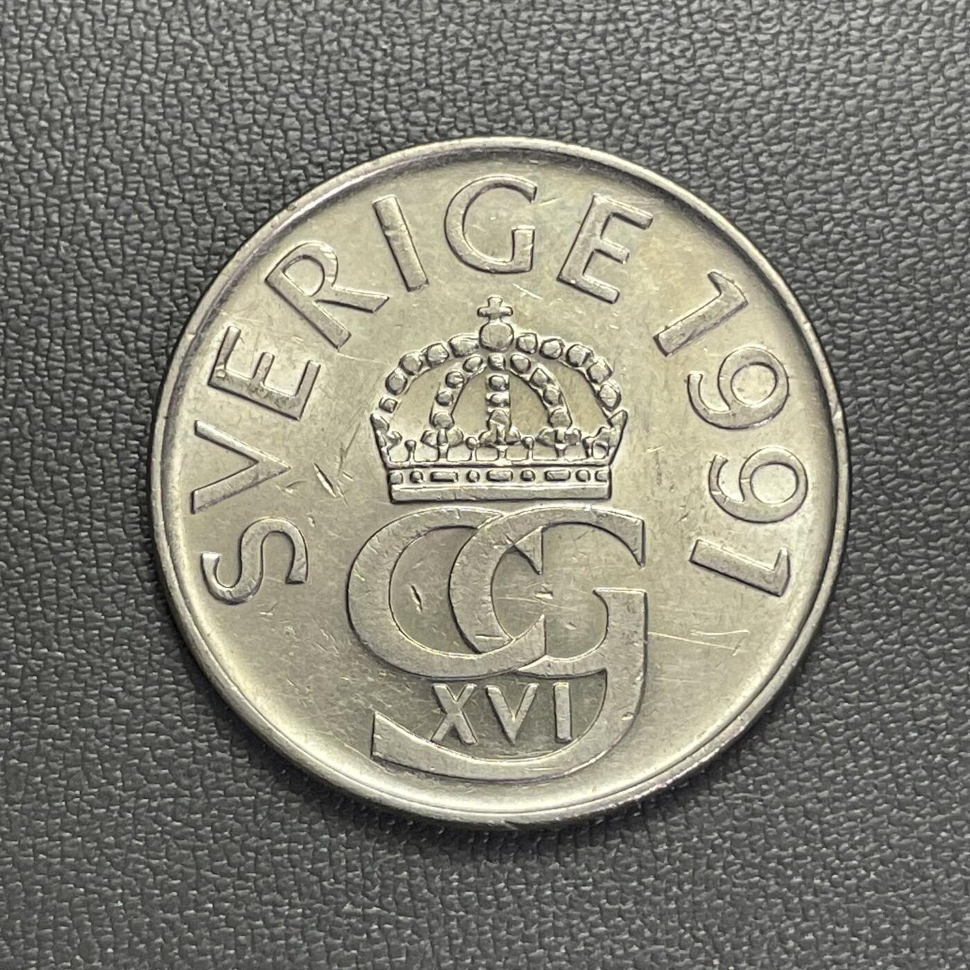 回流1208 瑞典1991年5克朗