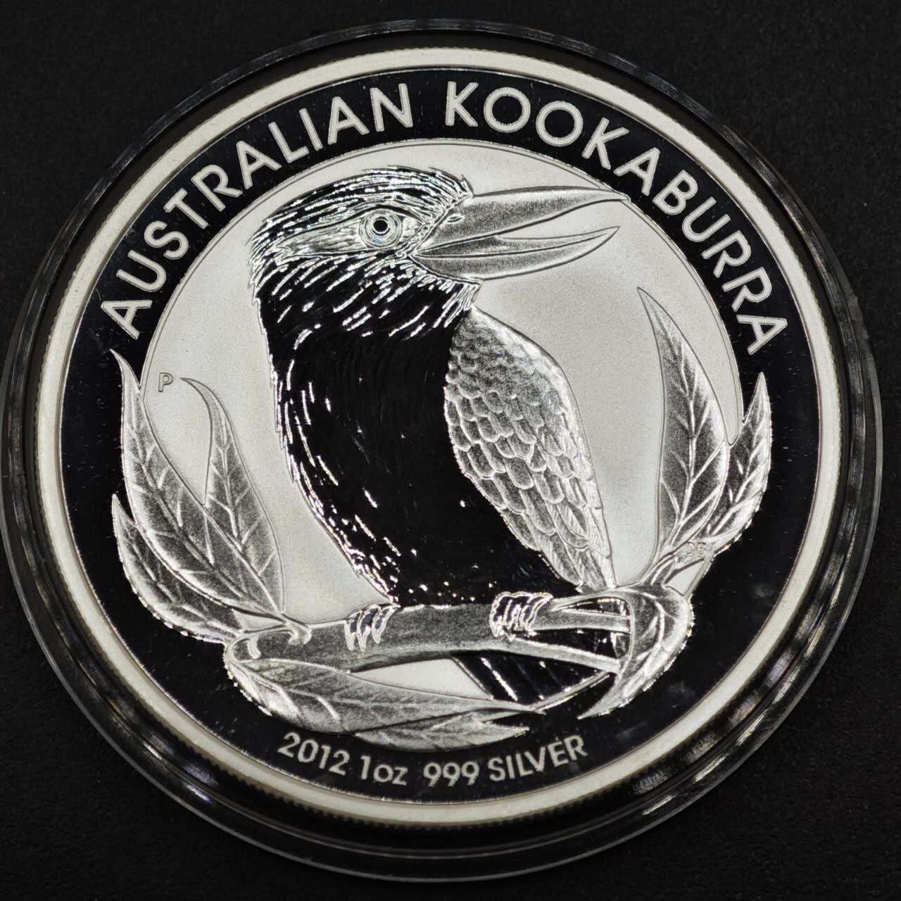 【淘币小摊】实时拍第八百二十二拍   银币套币场   满百包邮可预留二周 每周一统一发货   澳大利亚2012年翠鸟1盎司精制银币银价412