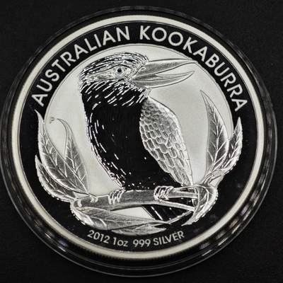 【淘币小摊】实时拍第八百二十二拍   银币套币场   满百包邮可预留二周 每周一统一发货   - 澳大利亚2012年翠鸟1盎司精制银币银价412