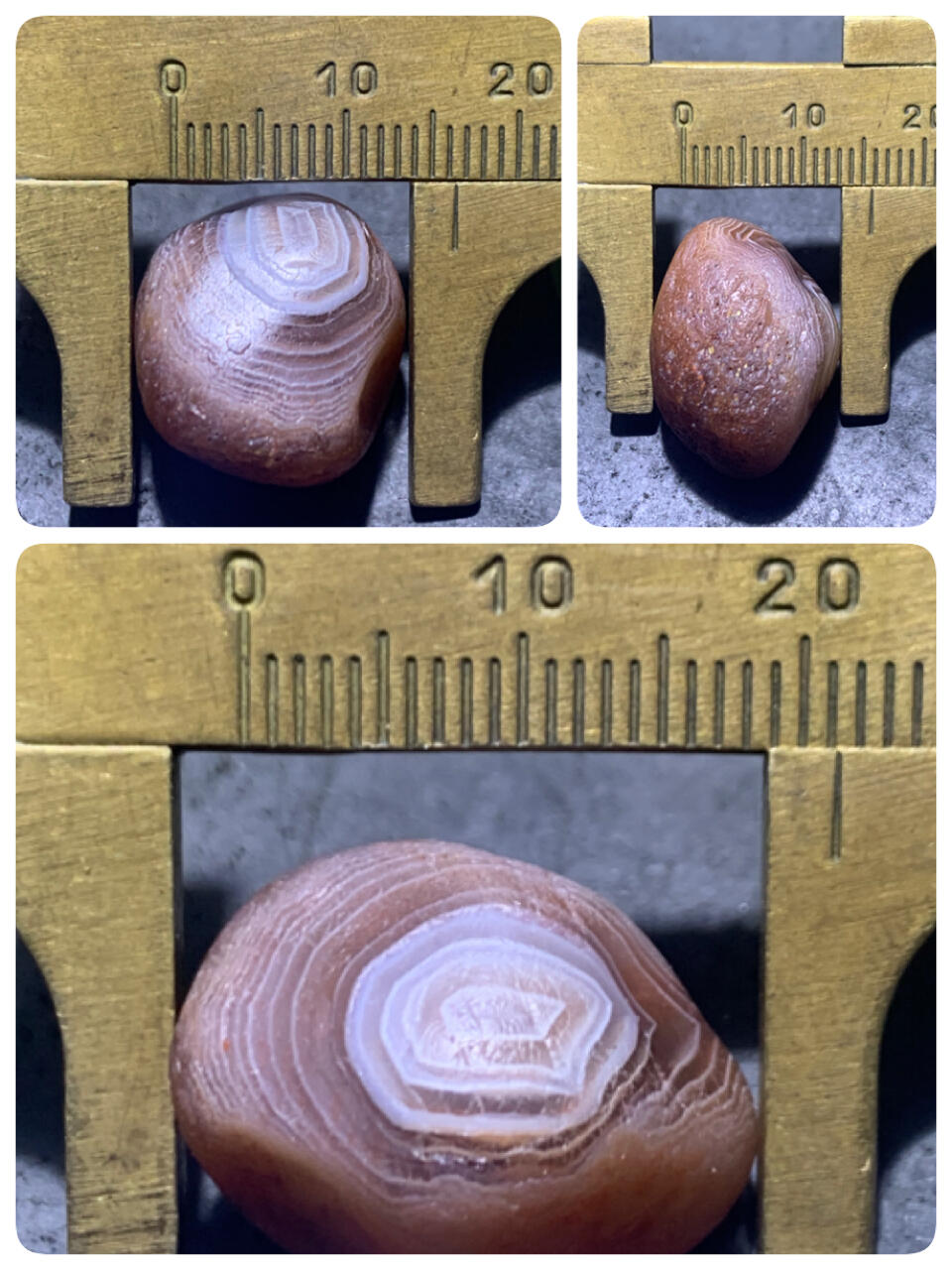 精美天眼纹水冲籽川料南红玛瑙原石一颗，