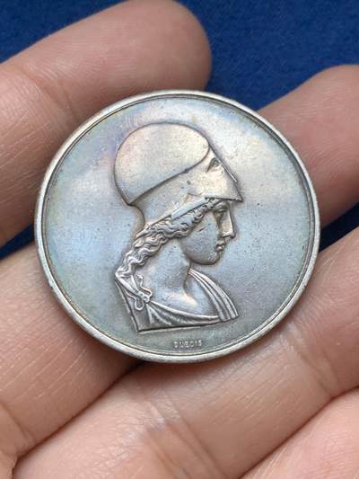 《竞宝斋》第446场 周日，周一，2场连拍 （全场包邮） - 法国塔尔纳-加龙省科学、文学与艺术学会纪念银章 丰饶角银标 15.65克 33.7mm 