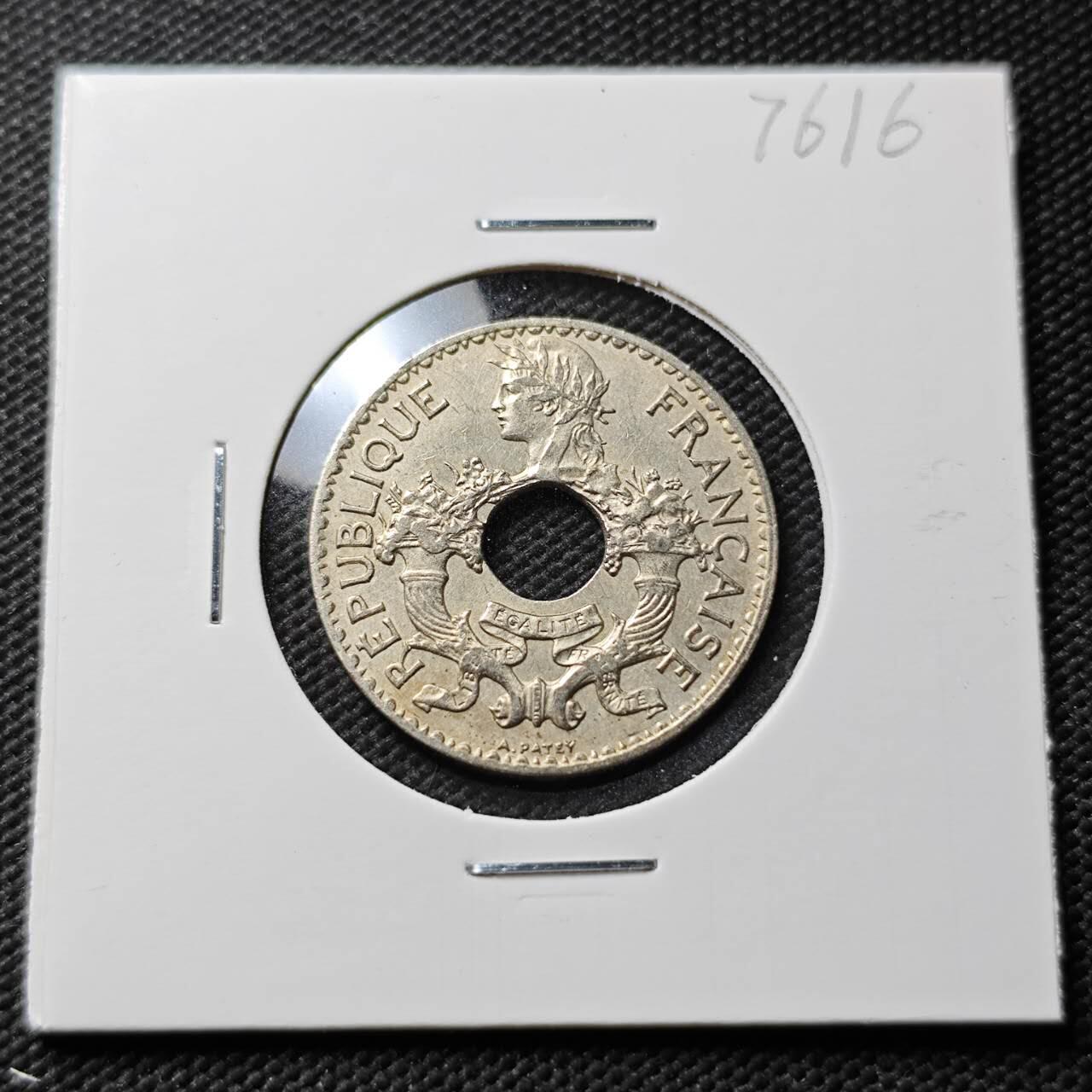 KK钱币收藏小铺 第376期  2月预留时间 周末发货  1938法属印支5分