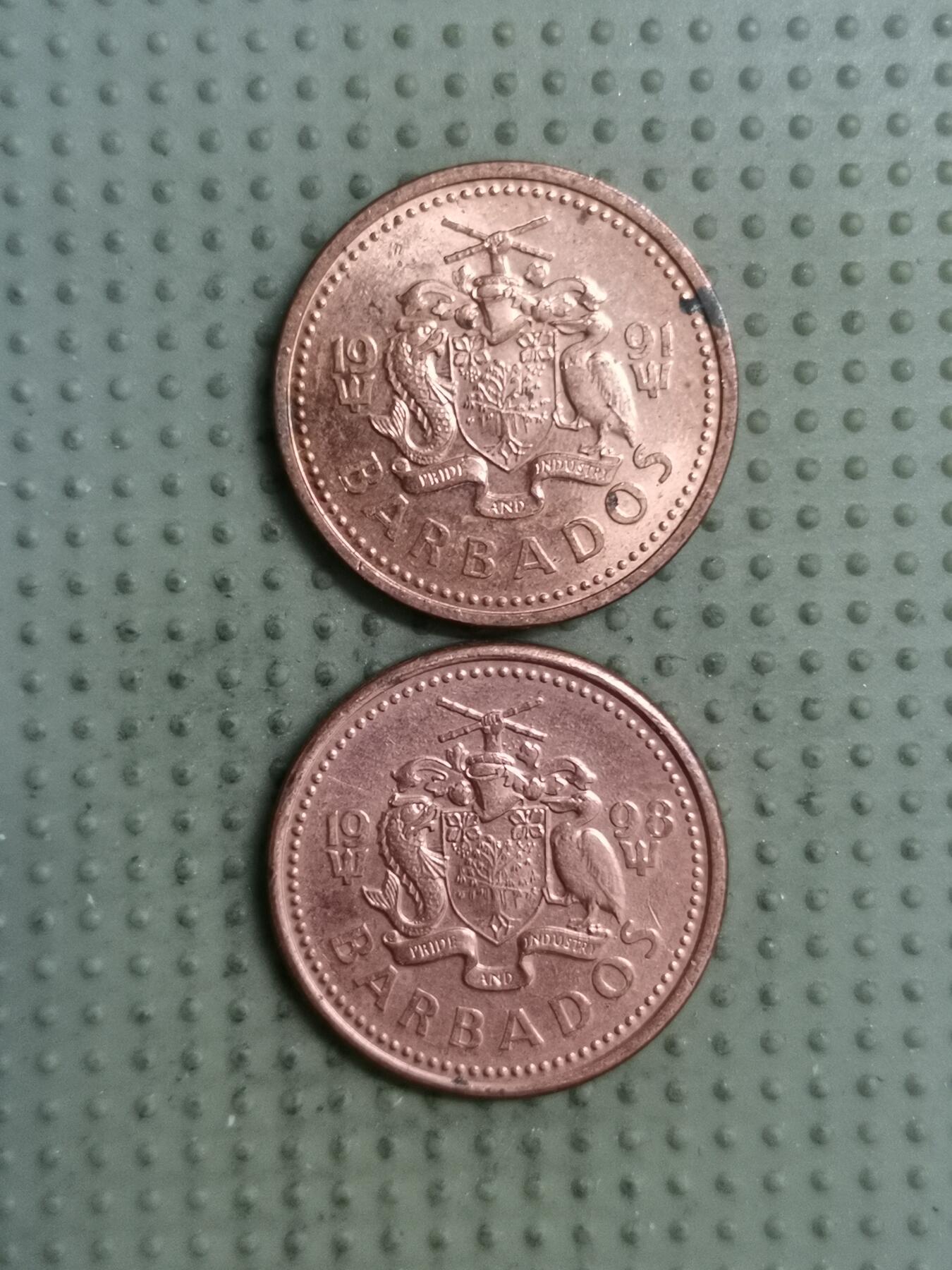 2025年第135场各国散币拍卖（总第135场） 巴巴多斯1分2枚