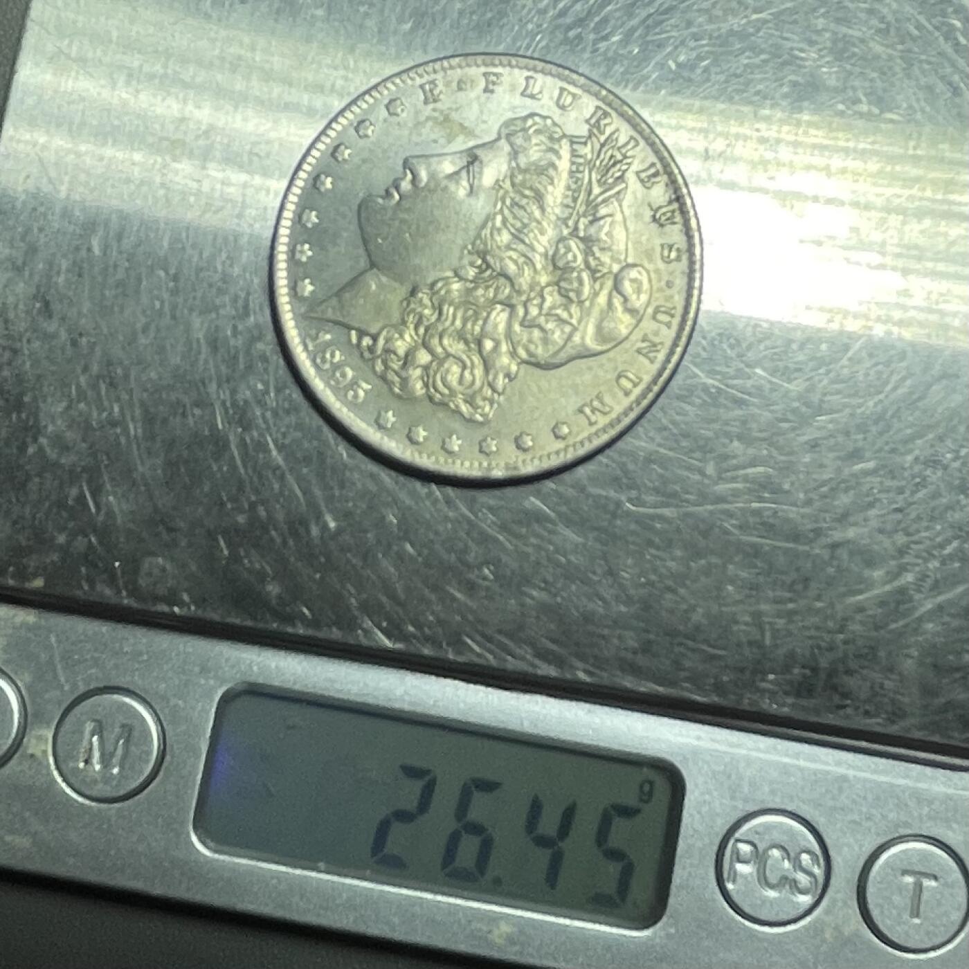 回流1208 工艺品 美国1895年摩根一元 币王