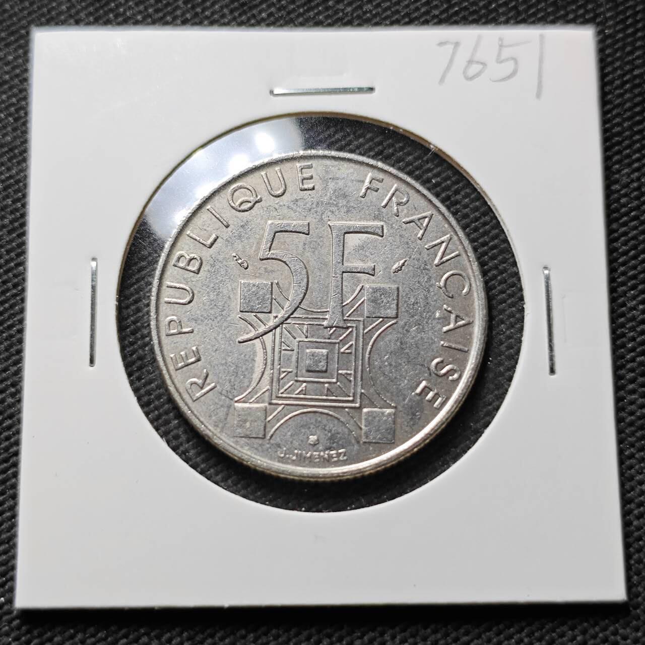 KK钱币收藏小铺 第376期  2月预留时间 周末发货  法国5法郎纪念币