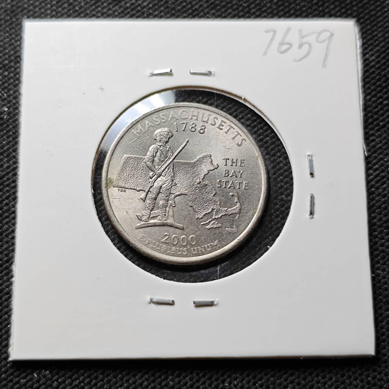 KK钱币收藏小铺 第376期  2月预留时间 周末发货  美国25分纪念币 好品