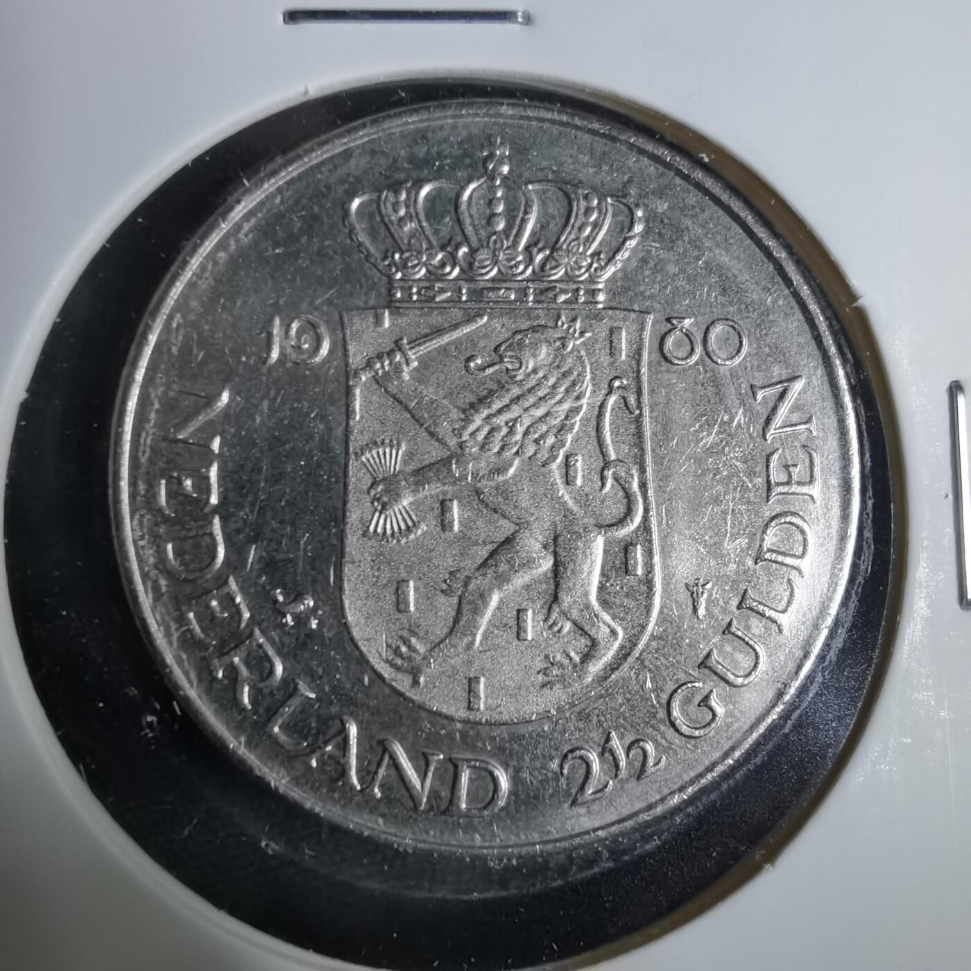 沼泽如烟--第925场 荷兰1980年2.5盾纪念币