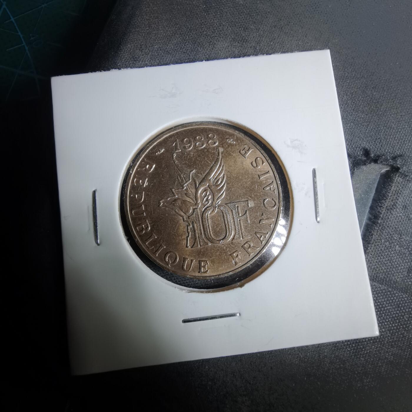 沼泽如烟--第925场 法国1988年10法郎纪念币