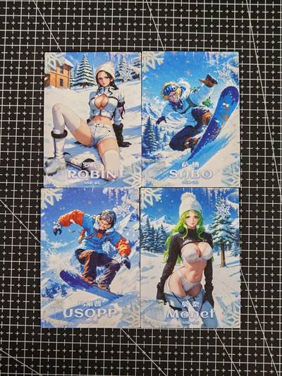 琦卡当当铺≯第24期★★各种小漏~支持寄存★★~【9点40结束】扫码加群抽[包邮券]~周二结束 - 远航文创-海贼王滑雪系列-SRR4张