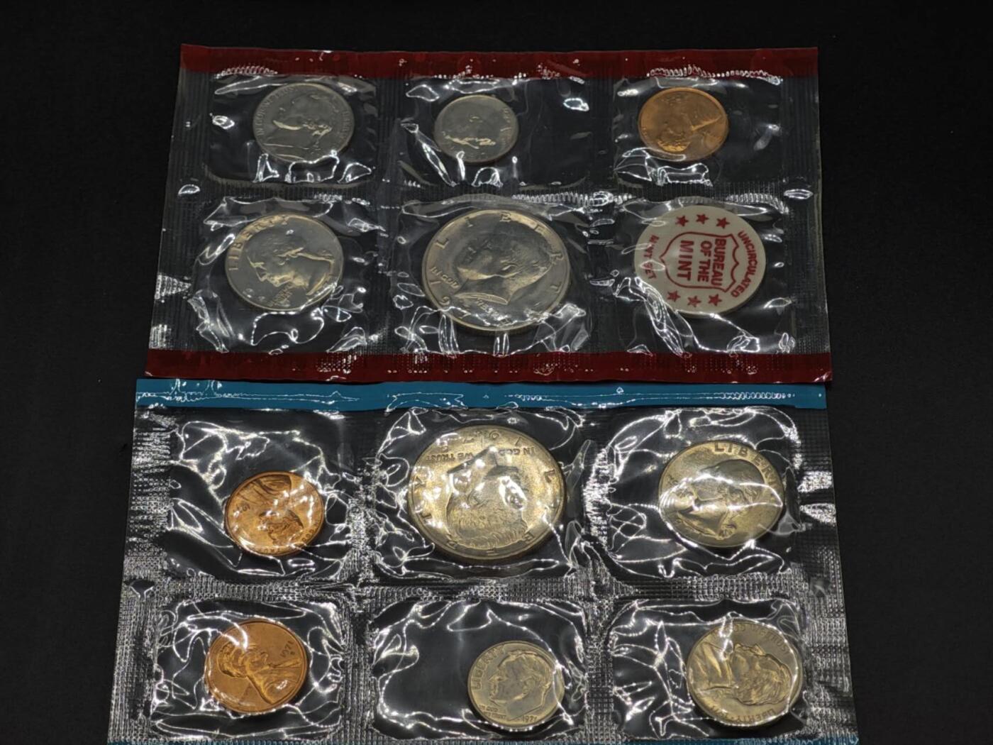 【淘币小摊】实时拍第八百二十二拍   银币套币场   满百包邮可预留二周 每周一统一发货   美国1971年PD厂套币