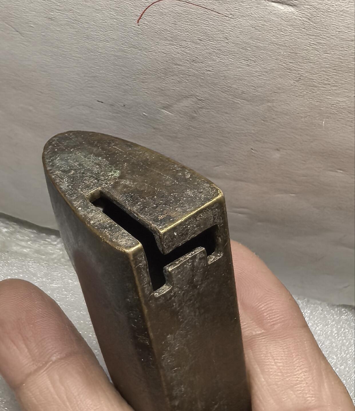 江南站杂件场 晚清铜锁一枚，原配钥匙，可以打开