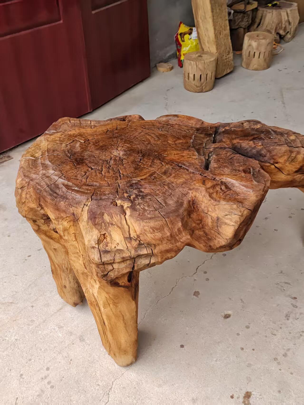 精品楠木异形茶台，一木正出，侘寂风民宿茶空间装修佳品