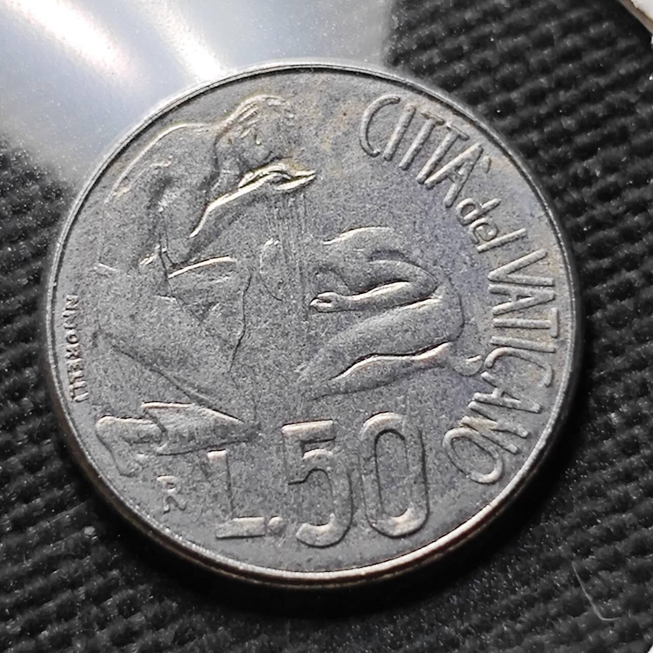 KK钱币收藏小铺 第376期  2月预留时间 周末发货  梵蒂冈50里拉