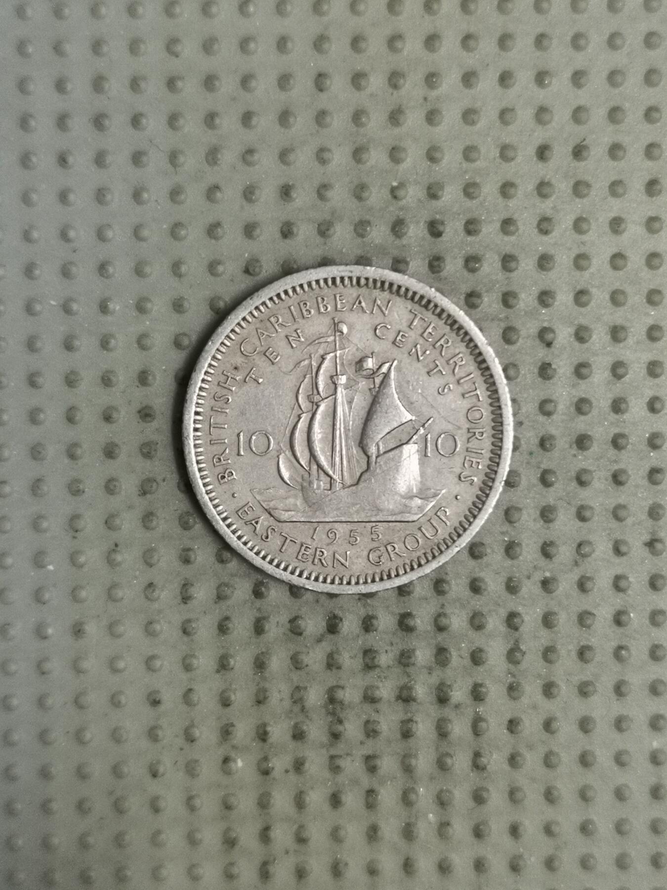 2025年第135场各国散币拍卖（总第135场） 东加勒比1955年10分