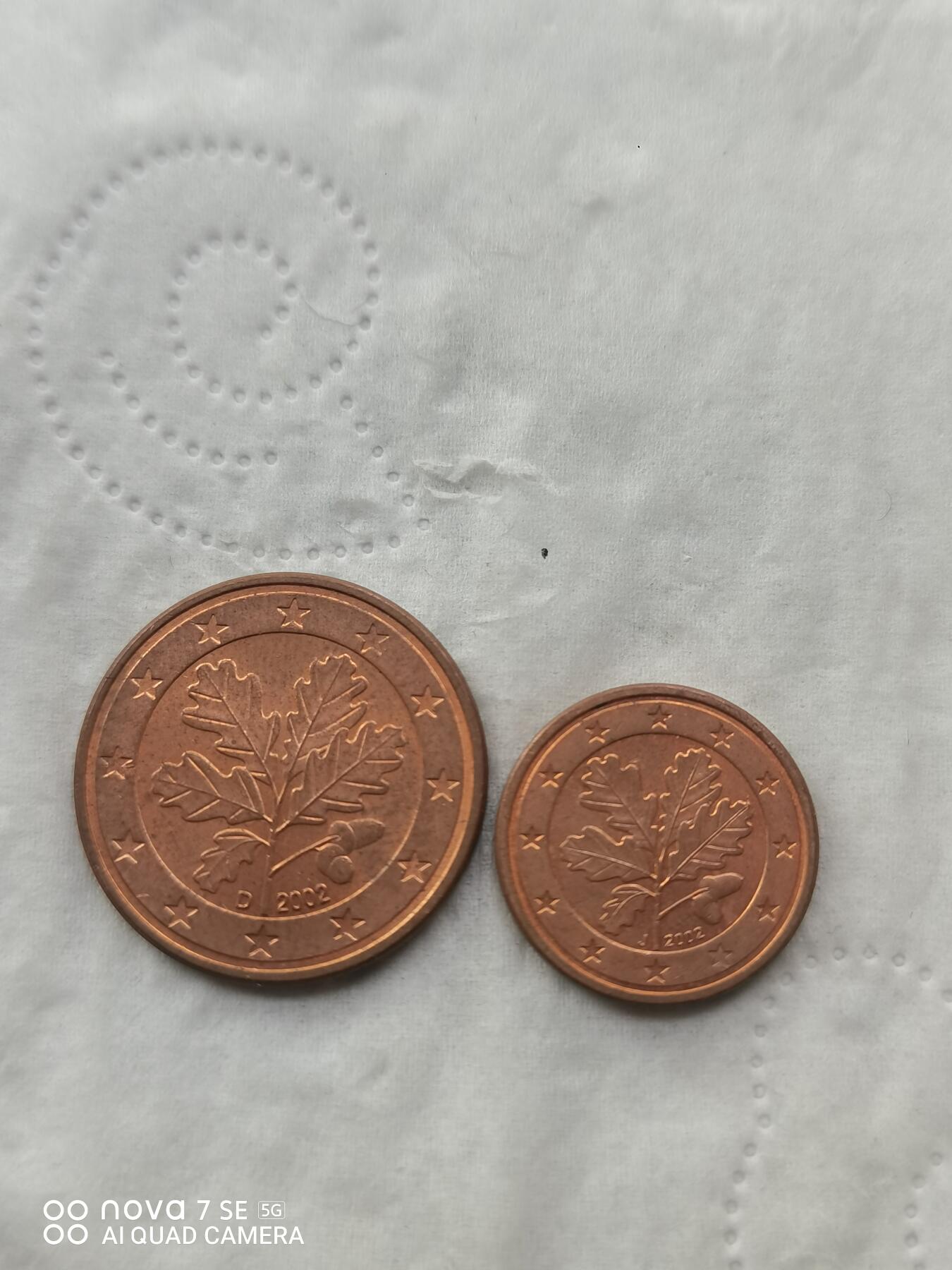 外国硬币 欧分两枚