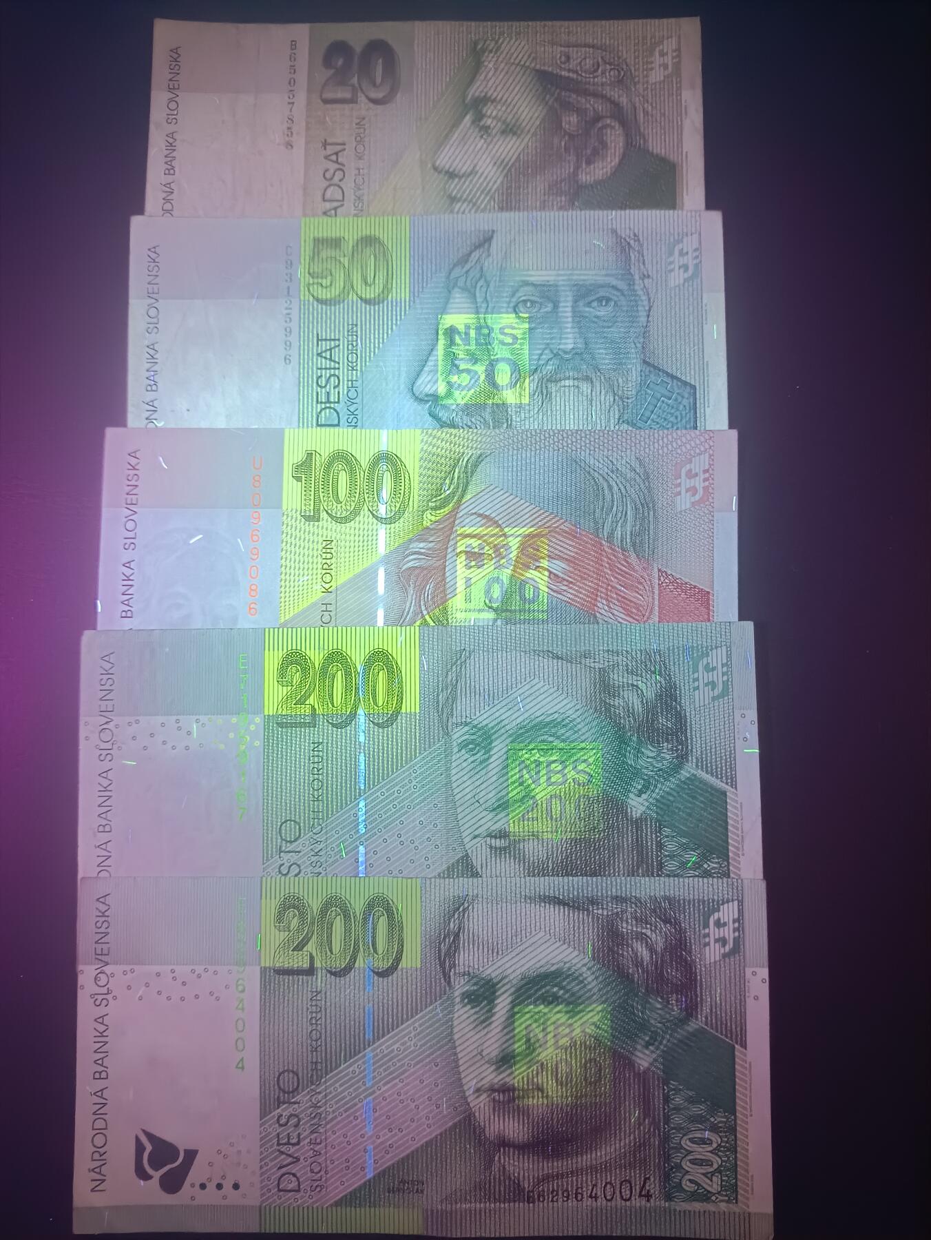 2025十二月第二期，总207期 斯洛伐克套钞批量五张流通品相