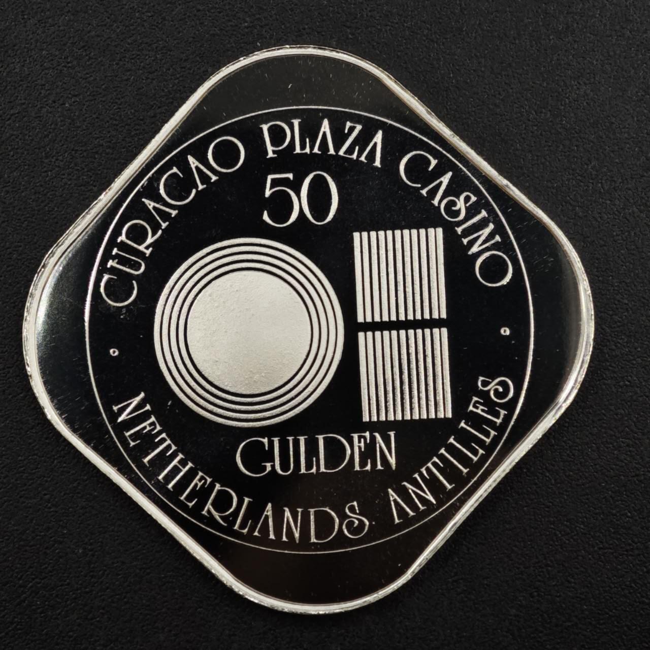 【淘币小摊】实时拍第八百二十二拍   银币套币场   满百包邮可预留二周 每周一统一发货   荷属安的列斯库拉索岛50盾银代币925银重14.2克银价174