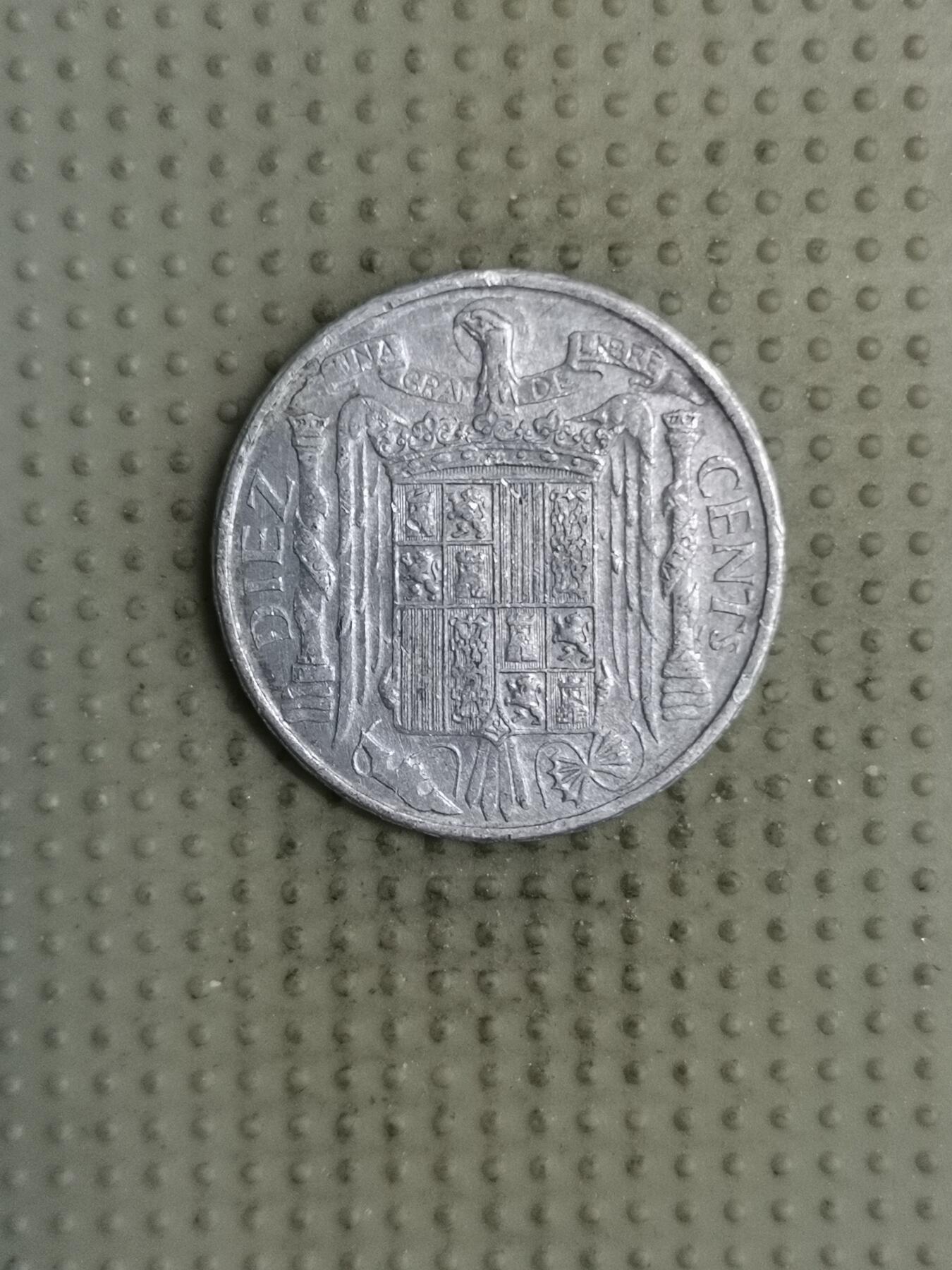 2025年第134场各国散币拍卖（总第134场） 西班牙1953年10分