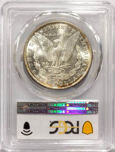 博洋堂世界钱币拍卖第154期（全场包邮） PCGS MS63 美国1900 S 摩根 因铸造量少及大量钱币遭到融毁 此年份留存量很少 此枚双面环彩包浆 十字转光 麦稀奇所见最高分 难得一见的藏品 PCGS指导价为6372RMB