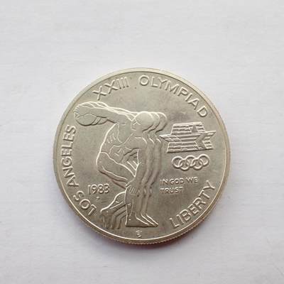 古楚泉社世界钱币专场NO.2 - 美国1983年洛杉矶奥运1美元纪念银币