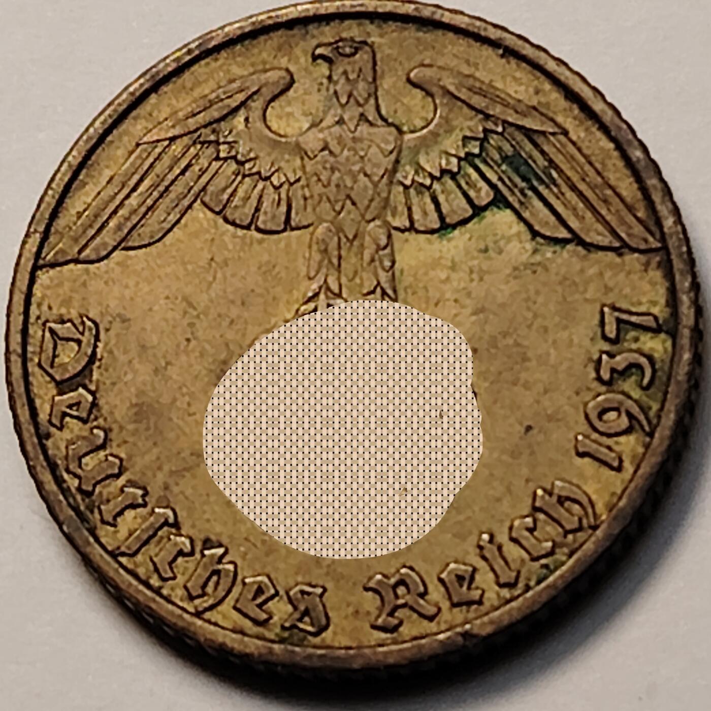 布加迪🐬～世界钱币(上海)🌾第 263 期 /  各国套币和散币 德国🇩🇪 1937年 10芬尼