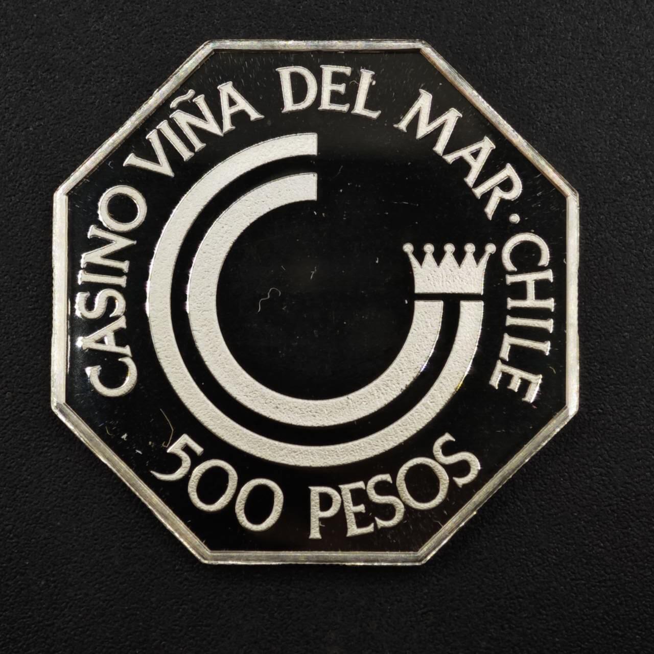 【淘币小摊】实时拍第八百二十二拍   银币套币场   满百包邮可预留二周 每周一统一发货   智利500比索银代币925银重14.2克银价174