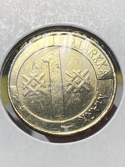 2025年第一百三十四场(总第一百六十场）外国好品纸夹散币场(免佣金) - 芬兰🇫🇮1996年1马克(M标)