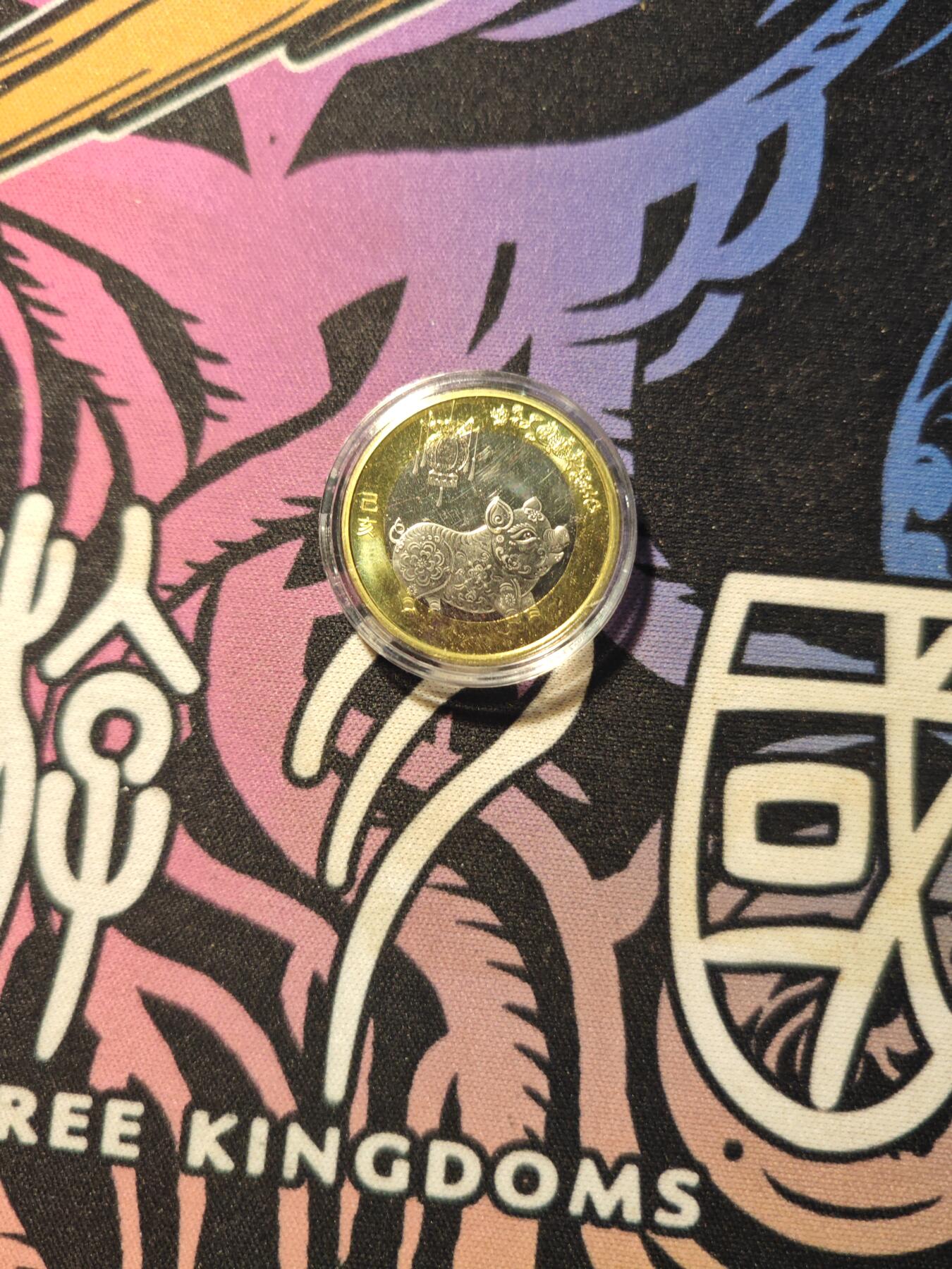 卡牌实验室开始第六次实验 【生肖】2019猪年纪念币（面值十元）