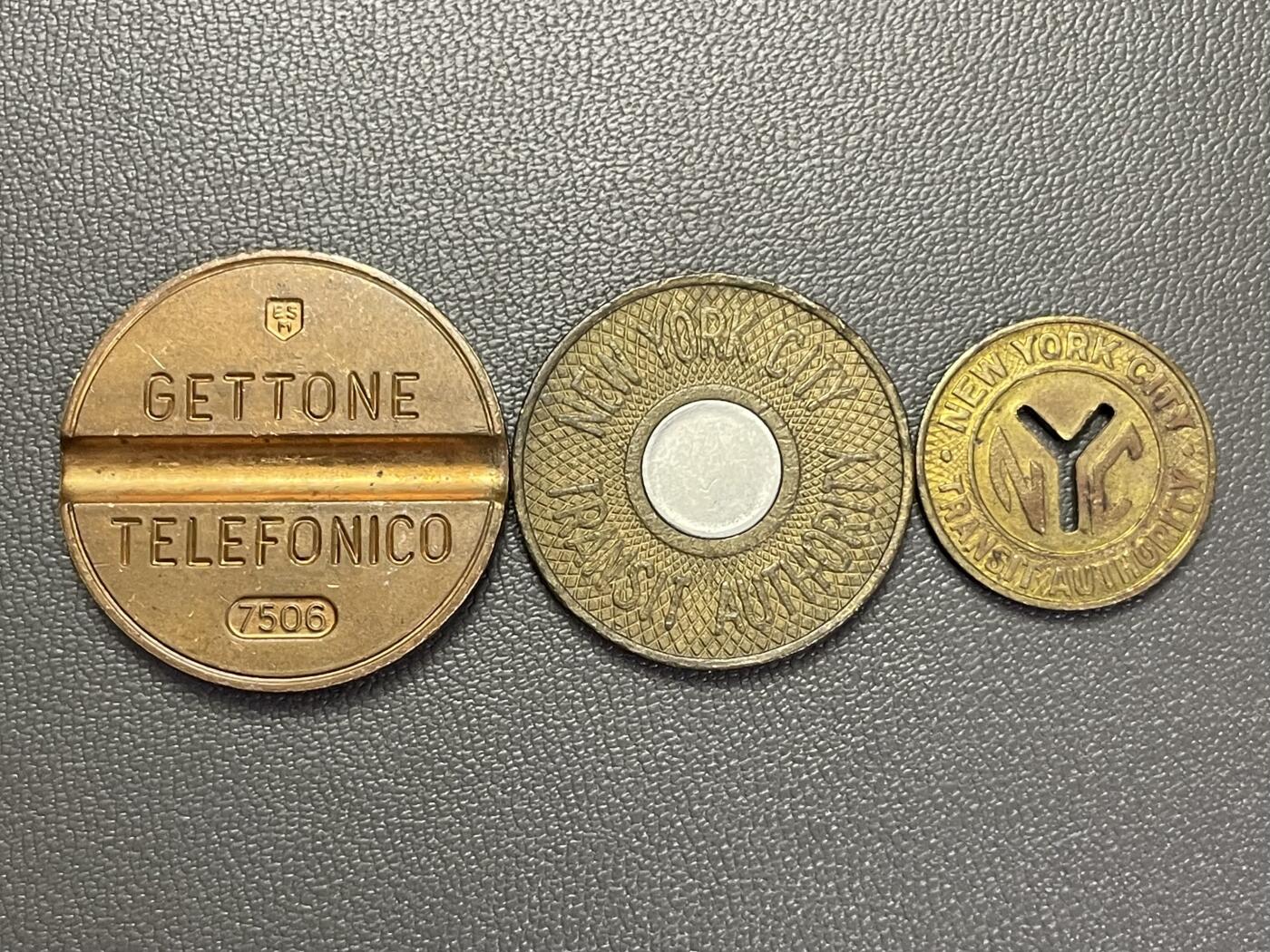 回流1208 意大利、美国代币三枚