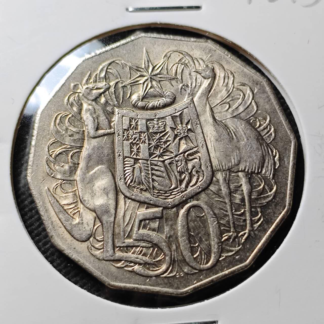 KK钱币收藏小铺 第376期  2月预留时间 周末发货  澳大利亚50便士 好品