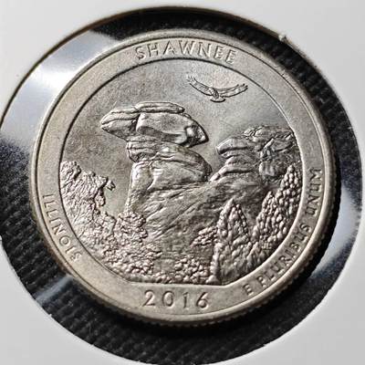 KK钱币收藏小铺 第376期  2月预留时间 周末发货 -  美国25分纪念币 好品