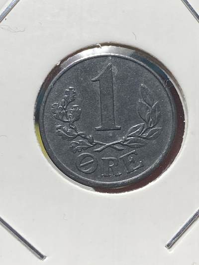 2025年第一百三十四场(总第一百六十场）外国好品纸夹散币场(免佣金) - 少见好品–丹麦🇩🇰1943年1欧尔(克里斯蒂安十世第七版，N; S版)