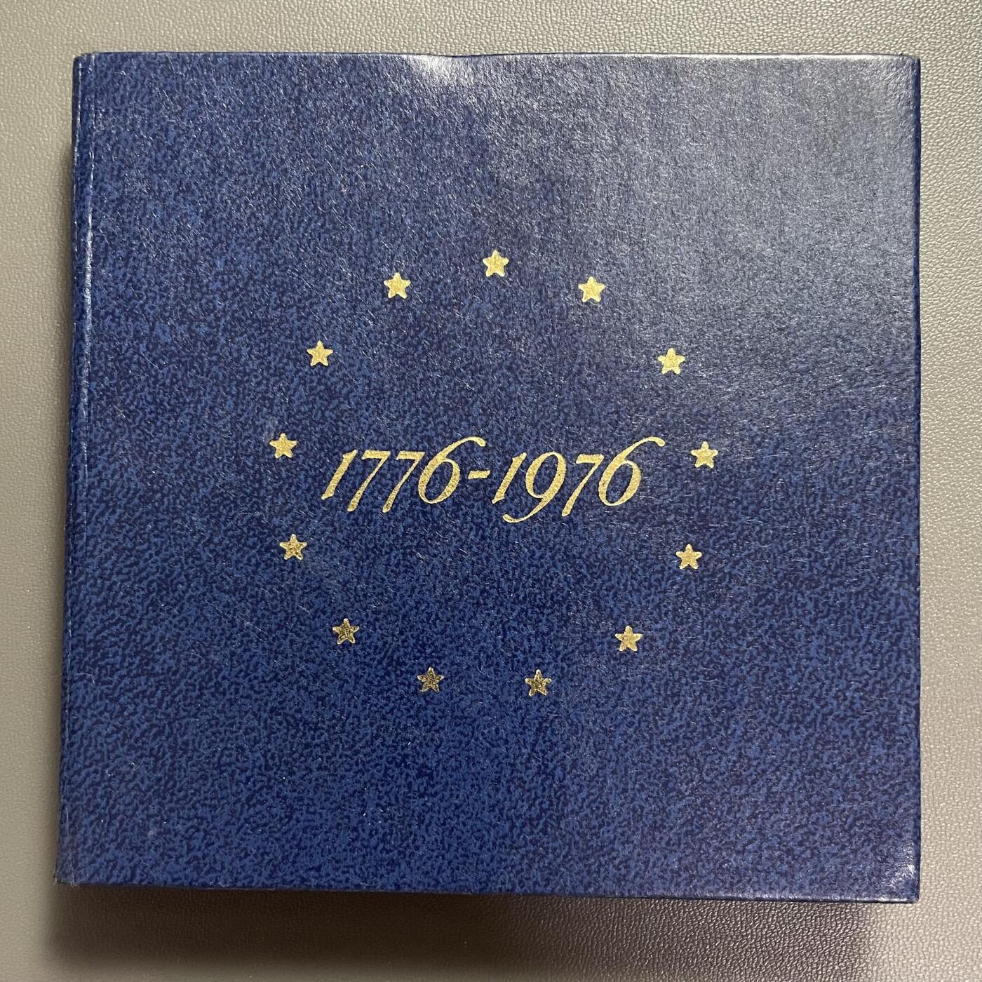 回流1208 原盒精制银币 美国1976年建国200年纪念银币三枚套装 精制币 艾森豪威尔、肯尼迪、华盛顿总统