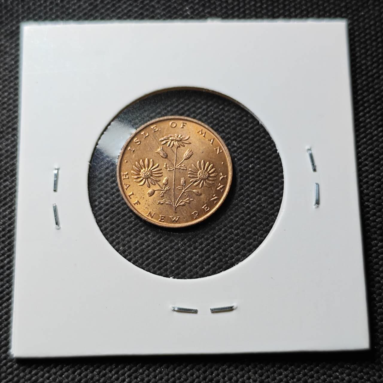 KK钱币收藏小铺 第376期  2月预留时间 周末发货  马恩岛半便士铜币 好品